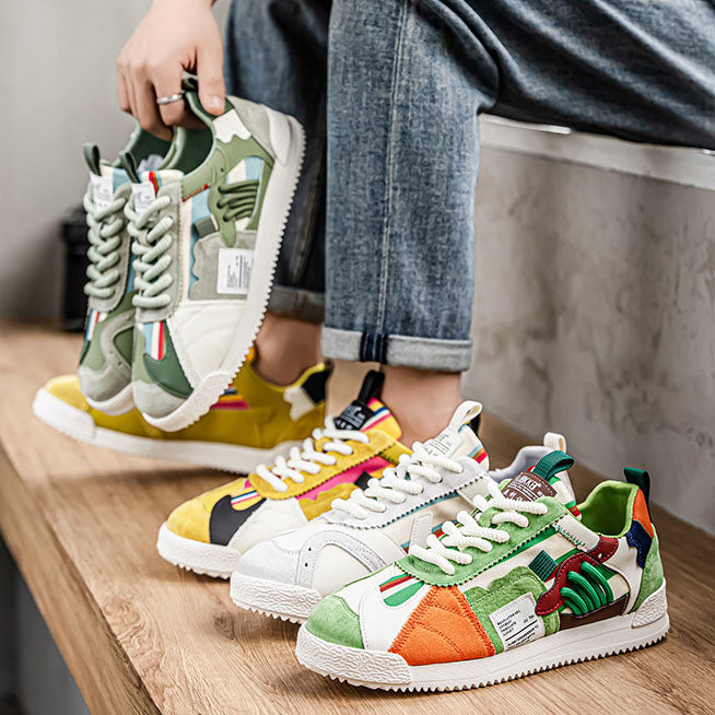 Alonzo Y2K Patchwork Sneakers