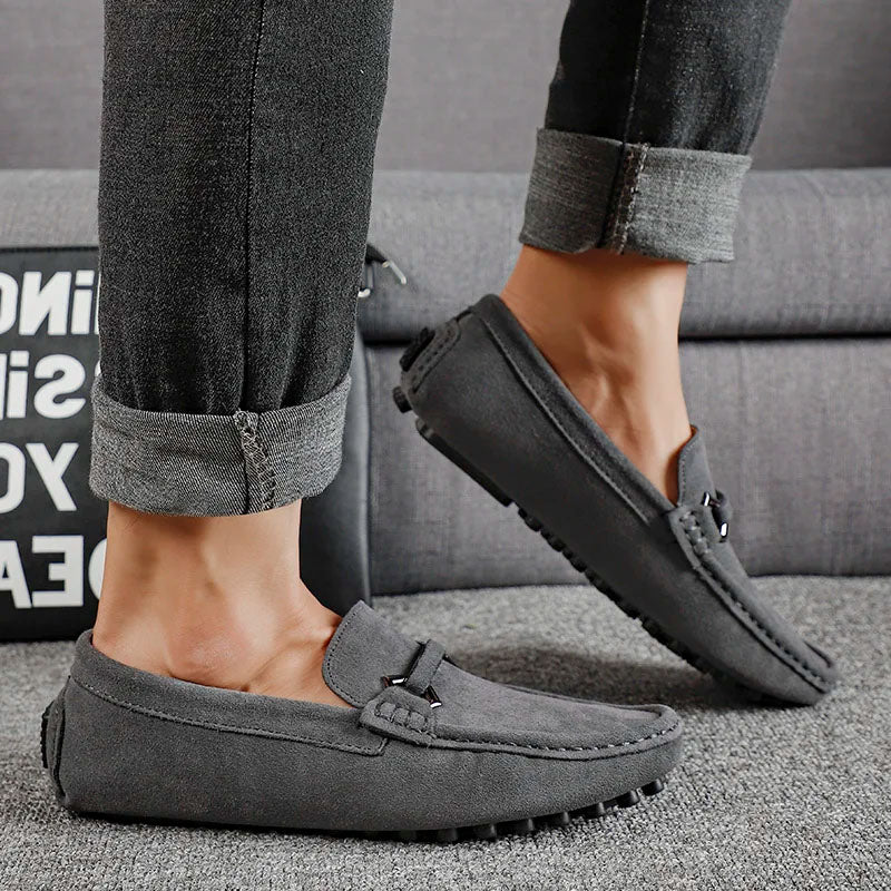 Leonardo Suede Bit Loafers