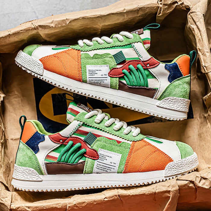 Alonzo Y2K Patchwork Sneakers
