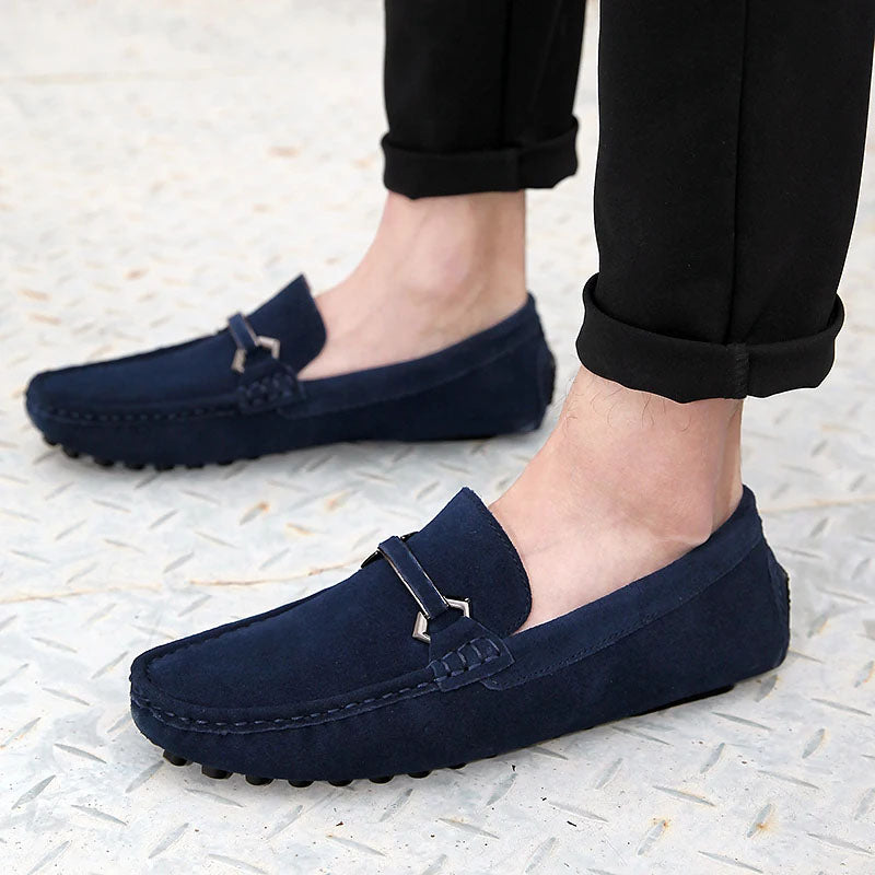 Leonardo Suede Bit Loafers